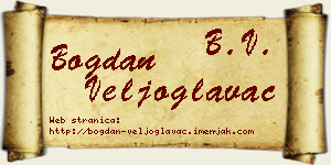 Bogdan Veljoglavac vizit kartica